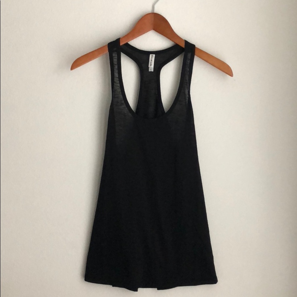 Racerback Tank In Deep Black...